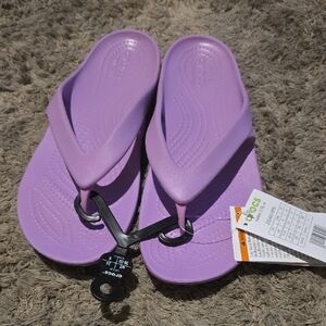 CROCS Lavender Flip Flops